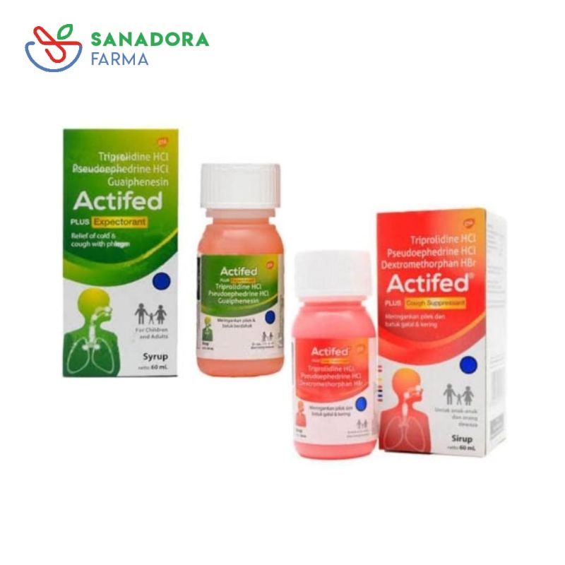 ACTIVED SUPPRESSANT//ACTIVED EKSPEKTORAN - Obat Batuk Berdahak Dan Kering