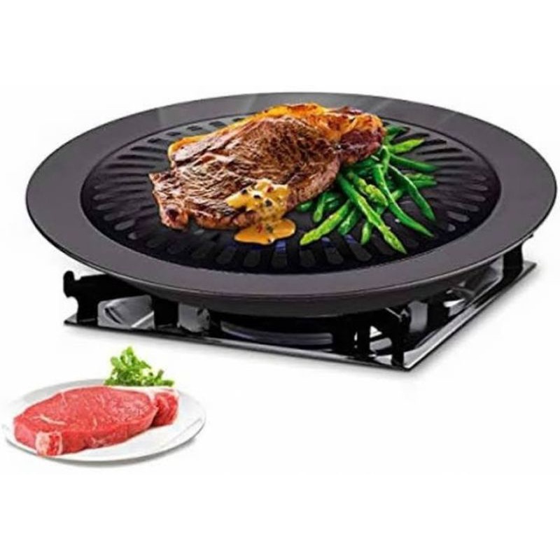 Wajan Ultra Grill Pan HC 32cm - BBQ Bulat Plate Pemanggang di Kompor