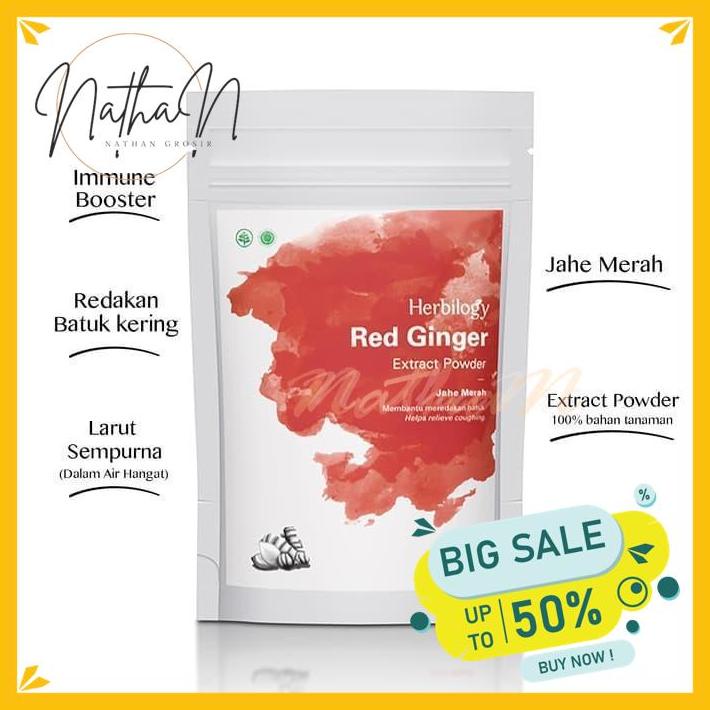 

RED GINGER EXTRACT POWDER ( JAHE MERAH ) - 100 GR KUALITAS TERBAIK