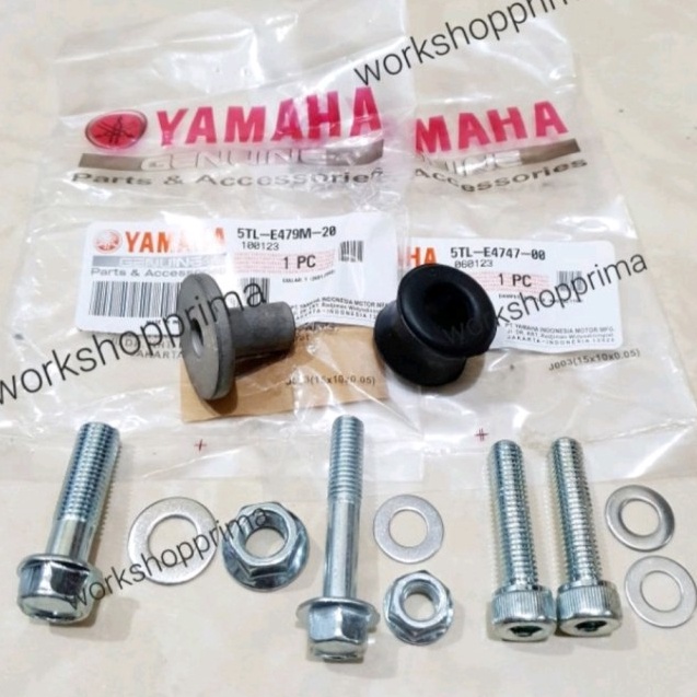 Paling Laris karet damper dudukan pegangan kenalpot knalpot bawah soul fino mio ori - Baut KnalpotSe