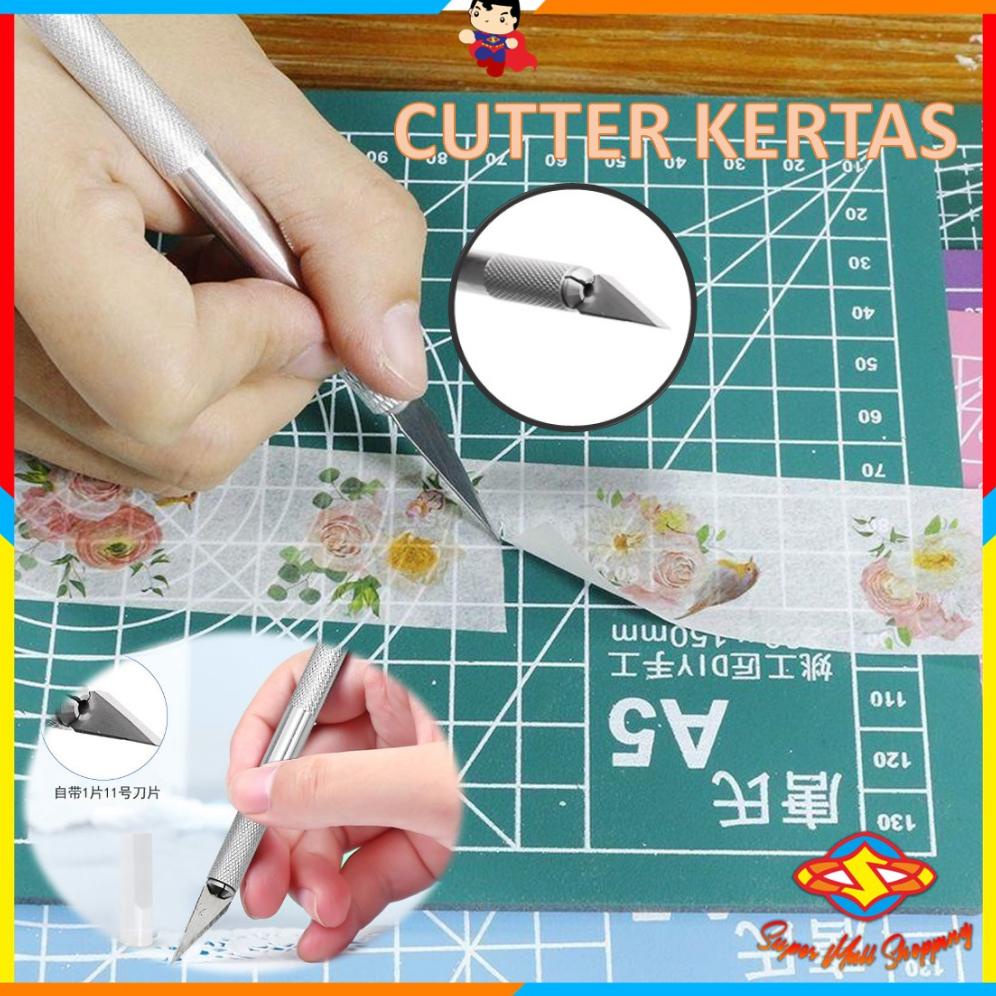 

Terbaru Sms Pisau Ukir Seni 5 Isi Cutter Hobby Crafting Art Knife Metal Handle Blade Pisau Bonsai Sayat Ukir Pen Cutter Set Mata Dan Gagang Art Knife