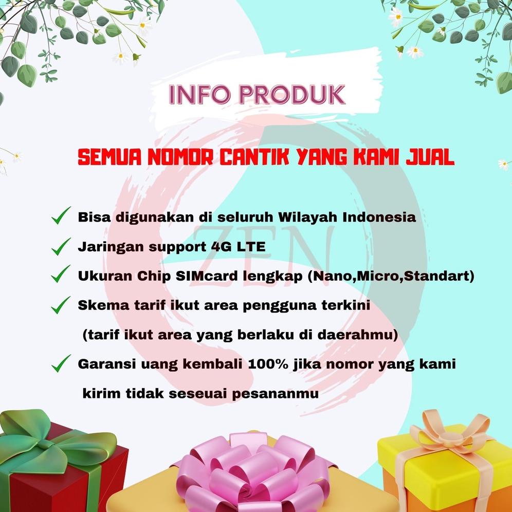 FLASH SALE NOMOR CANTIK TRI THREE 11 DIGIT SERI AABB / ABAB RAPI OBRAL