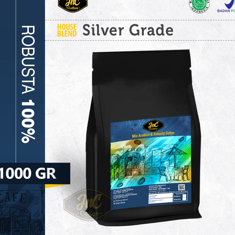 

JDKZ0886 [PROMO SALE!!!] JnC Silver House Blend 1 KG 100% Robusta Kopi Susu Espresso