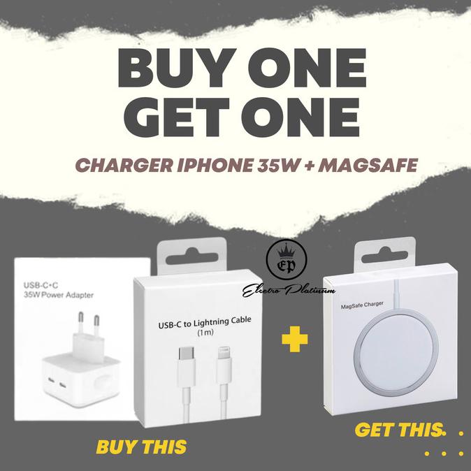 35w Charger Iphone Fast Charging Dual Port Type C Lightning Original