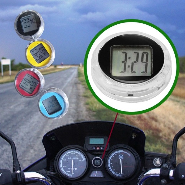 BestSeller  Aksesoris Dekorasi Motor Jam Digital Model Tempel NMAX Beat PCX Vixion