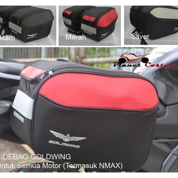 New Stock TAS MOTOR SIDEBAG BAGASI SAMPING UNTUK SEMUA MOTOR INC NMAX PCX - Hitam