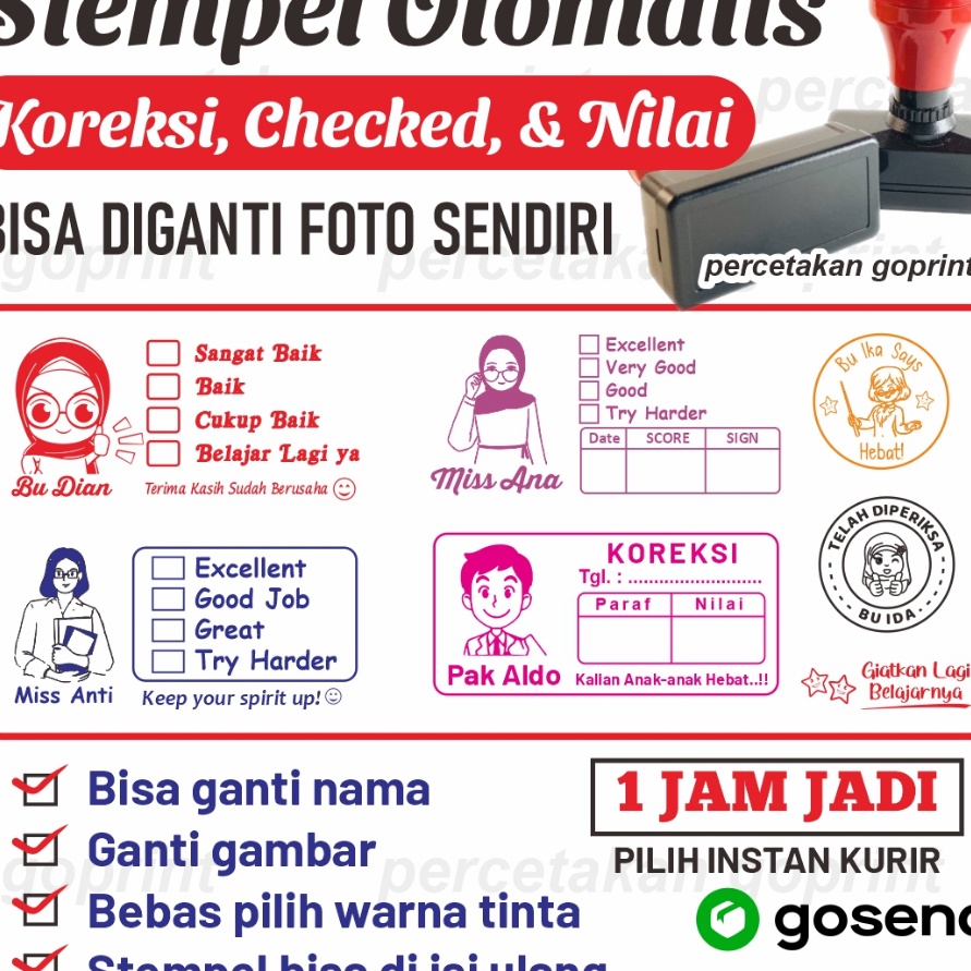 

YLLB6134 TEBUS MURAH Stempel Checked, stempel koreksi, nilai stempel otomatis free desain stempel otomatis stempel nilai guru tk, sd paud