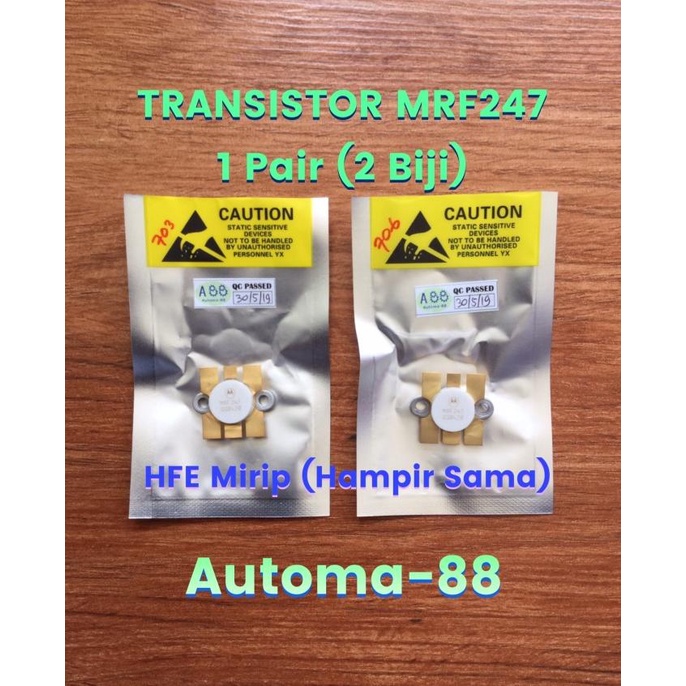 Sepasang isi 2pcs Transistor MRF247 Pengganti 2SC2782 2SC2694 2SC5127