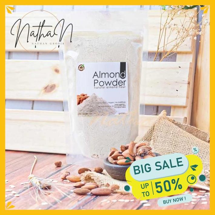 

NATURAL ALMOND MEAL / FLOUR ( TEPUNG KACANG ALMOND ) 250 GR TERJAMIN BEST