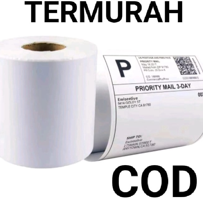 

FXSM6722 【MEGA SALE】 Kertas Thermal Label Barcode 100 x 150 mm isi 500 Pcs - 1250 pcs Harga Termurah