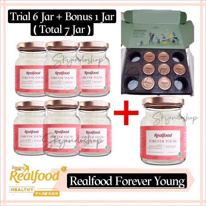 

Realfood Forever Young ( Trial 6 Bonus 1 Jar ) Minuman Sarang Burung Walet Bersertifikat Bpom Halal