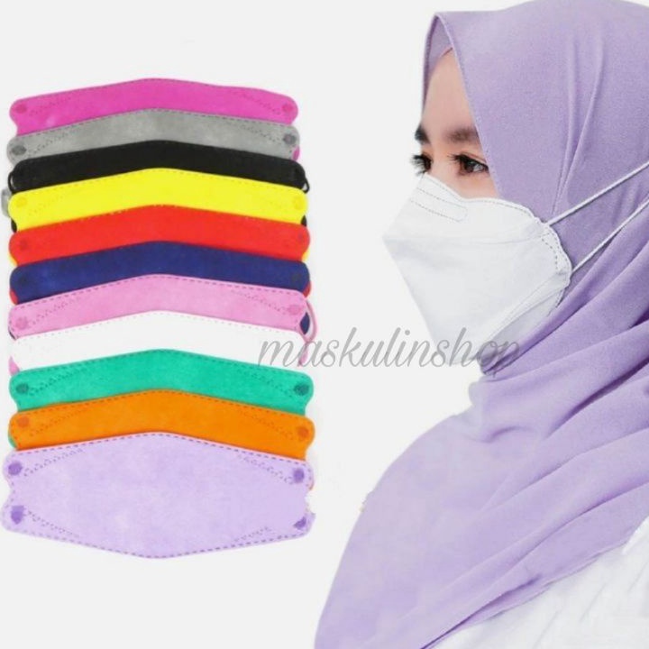 Terkini MASKER KF94 HIJAB HEADLOOP ISI 10 PCS / MASKER KF94 HEADLOOP DEWASA Murah