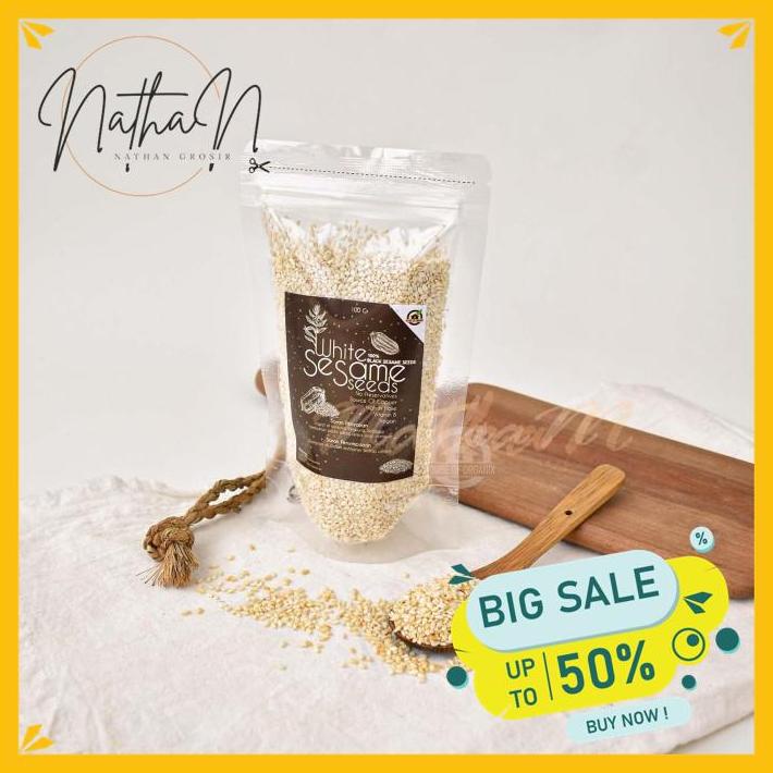 

WHITE SESAME SEEDS (BIJI WIJEN PUTIH) 100GR TERJAMIN BEST