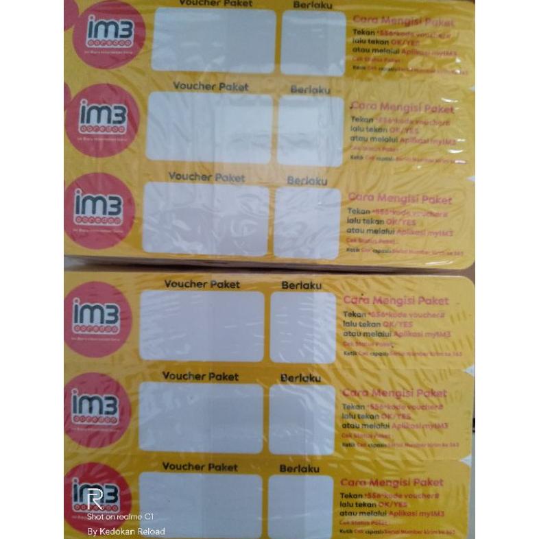 NEW ARRIVAL VOUCHER KOSONG INDOSAT 1 IKAT 150 SN