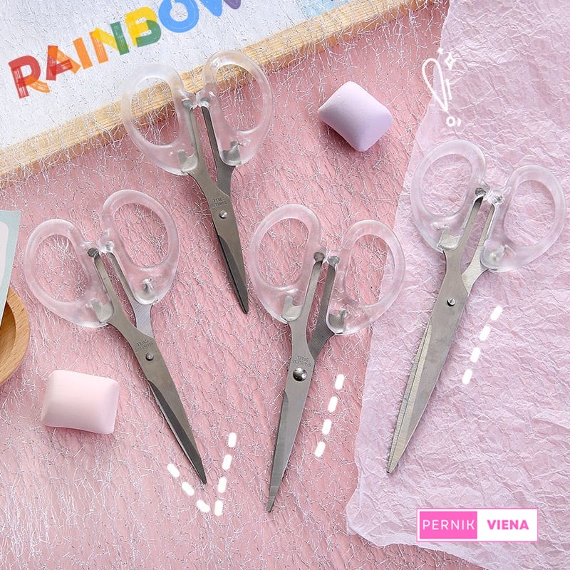 

Gunting Kertas Aesthetic Transparan Scissors Scrapbook Use -