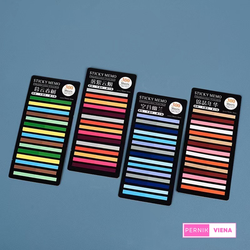 

| 300 pcs sticky notes rainbow / sticky note / page marker / highlighter STK13