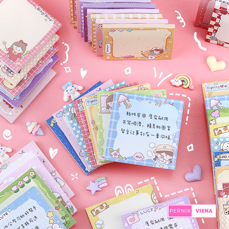 

| STICKY NOTES CUTE MEMO TEMPEL MOTIF LUCU