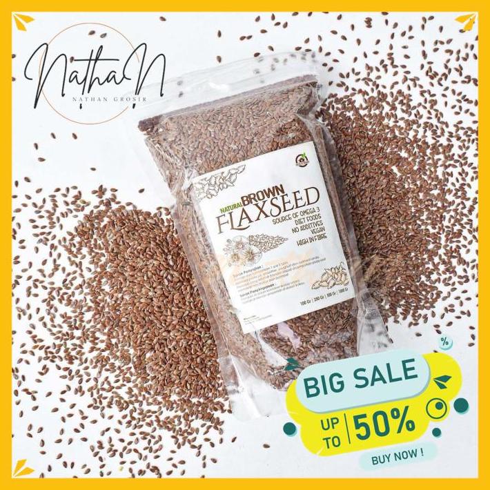 

NATURAL BROWN FLAXSEED 250GR PRODUK TERBAIK