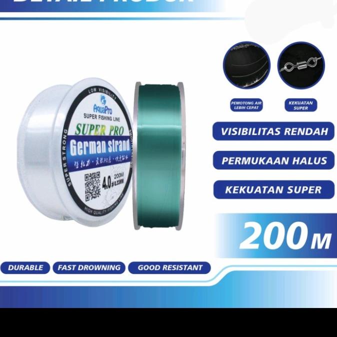 Senar Pancing nylon Germany kuat 200 meter