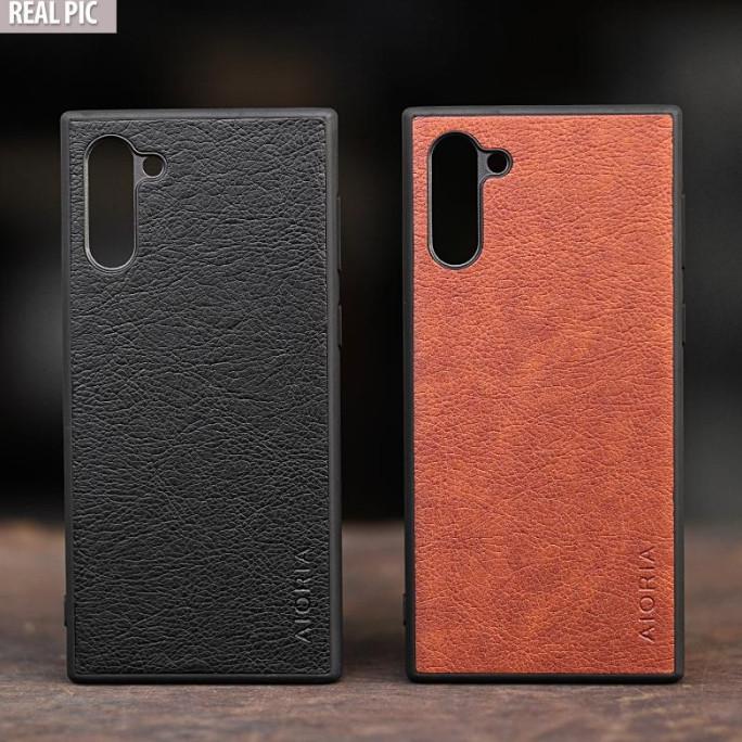 Case Samsung Galaxy Note 9 10 Plus AIORIA Leather Hybrid Soft Casing