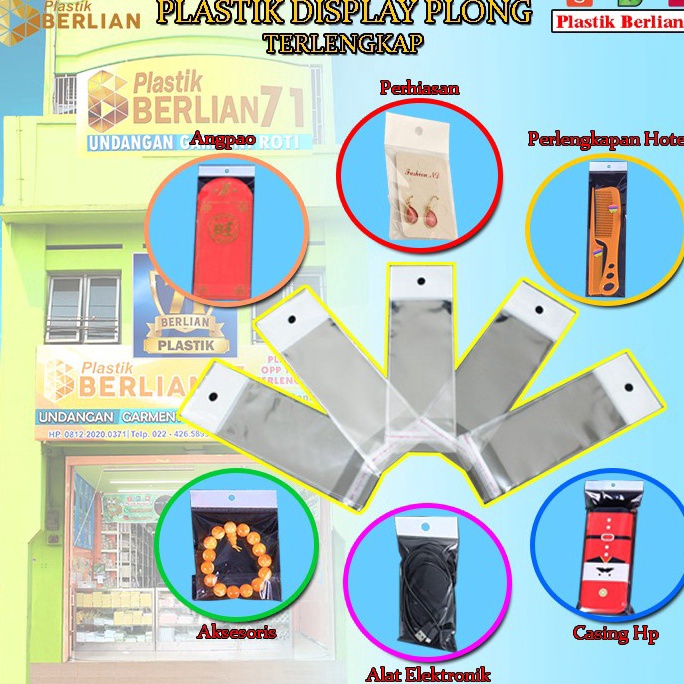 

Cuci Gudang 11 X 25 cm Plastik DISPLAY / STICKER TEBAL (100 lbr) (lem) (PLONG PL) 44