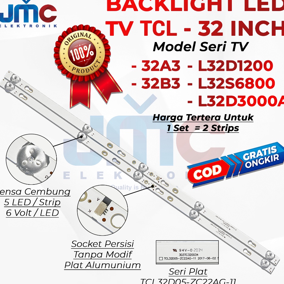 BM BACKLIGHT TV TCL L32D1200 L32D3000A L32D3000 L32S6800 32A3 32B3 32D3000 32D3000A 32D1200 32S6800 