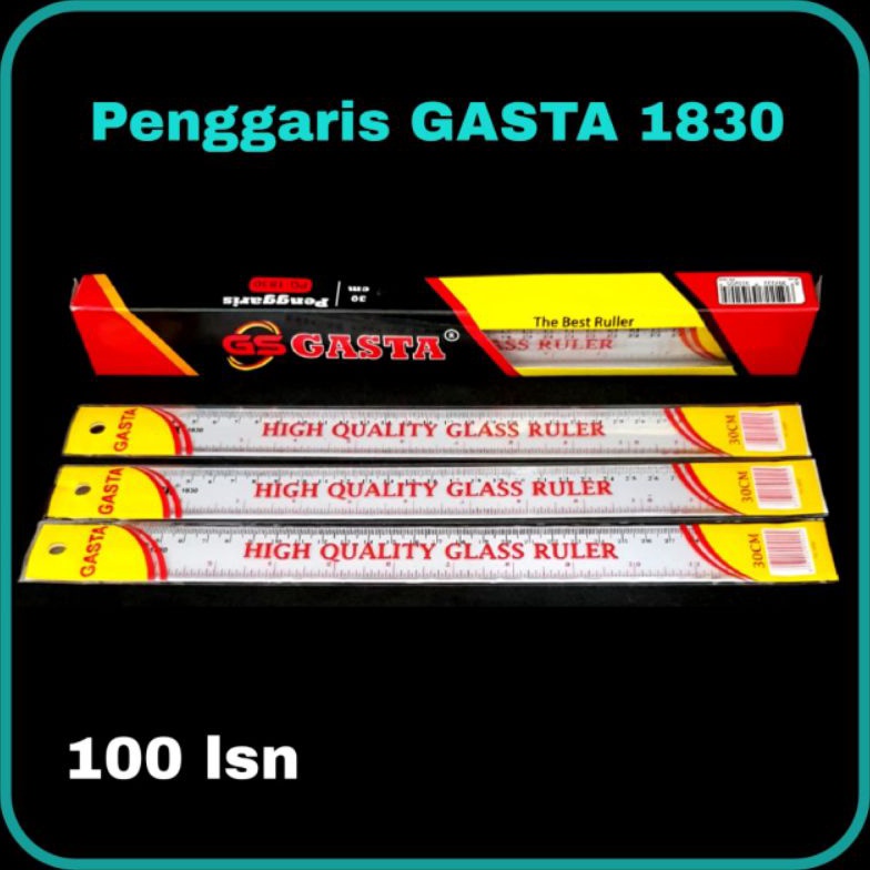 

NBM-72 Penggaris 30cm Plastik bening Gasta (Lusin) 164