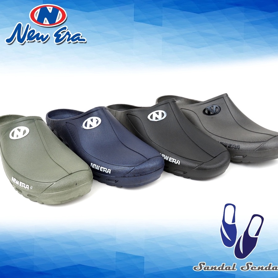(Q.A➸M☼> New Era MB - 6043 - Sepatu Sandal Pria dan Wanita trendiing.