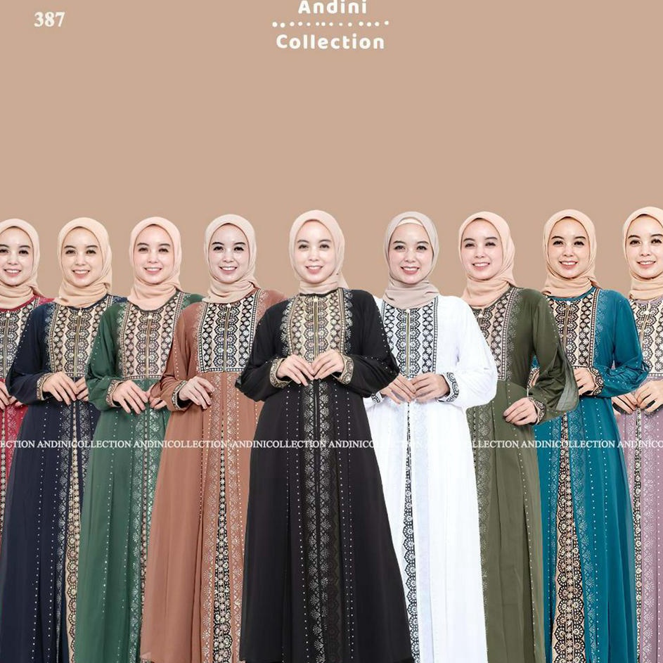 Produk Keren Andinicollection Gamis Abaya Turki 387 Gamis Wanita Terbaru 2022 Ready