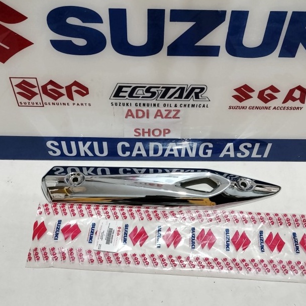 Promo,, cover tameng croom pelindung panas knalpot shogun  125 fl rr robot ori