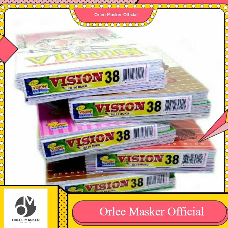 

PADR-80 BUKU TULIS VISION 38 LEMBAR 1 LUSIN ( 10 BUKU), BUKU GARIS, BUKU TERMURAH, ORIGINAL BARU/ BUKU VISION 38 LEMBAR / VISION 38 HALAMAN Kerenz