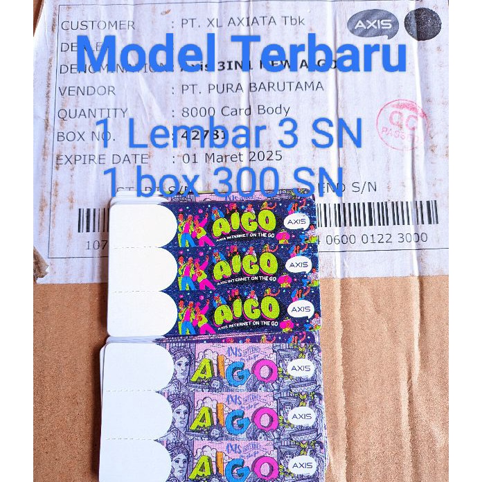 

ZKMQ9612 XG34448 1 Box Kertas Voucher Kosong, 200 SN & 300 SN Bahan Inject data AXIS