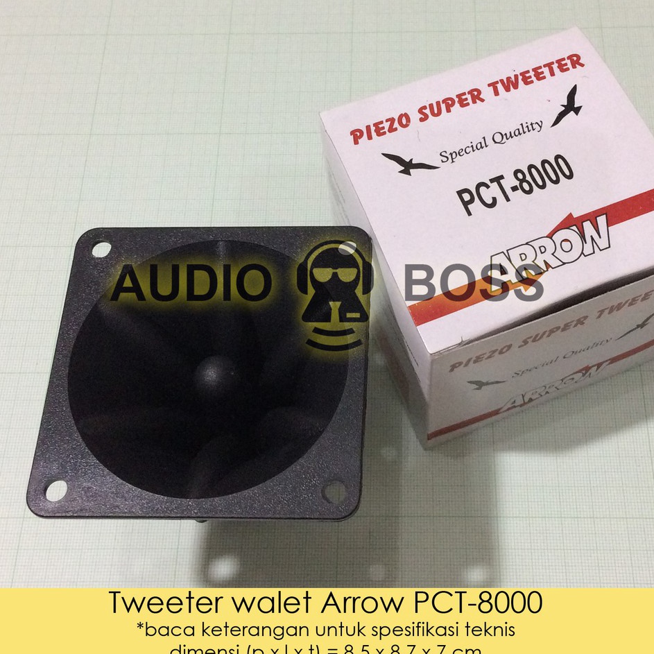 Bt Tweeter Walet Arrow PCT 8000 / Tweeter Wallet Piezzo Arrow PCT-8000 ❉ (Sale)