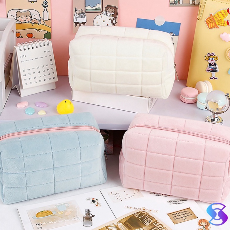 

WER-74 Pensil case/pensil Pouch/Make up Tas/MUJI STYLE Tas Pena Kapasitas Besar-Suning Mall GVK