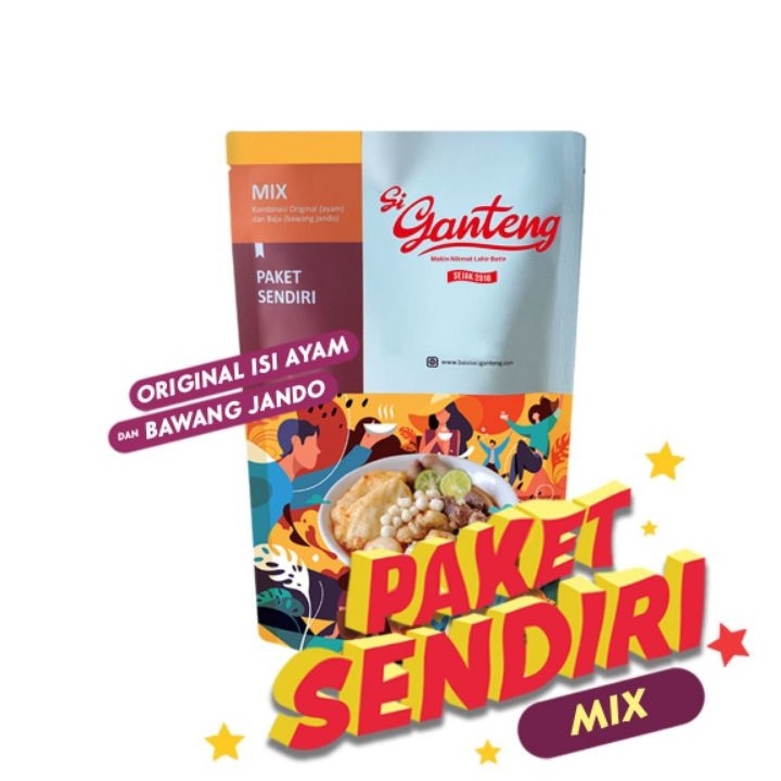 

Terlaku. Baso Aci Ganteng Paket Sendiri Mix (Original+Baja) Terlaku.
