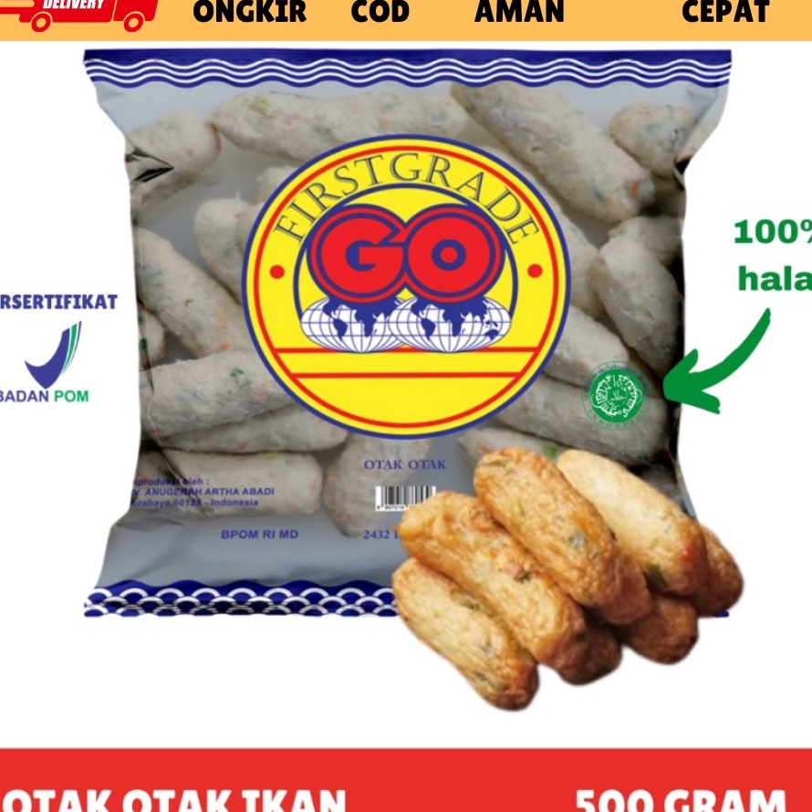 

QHBL2749 Ready Stok [FROZEN FOOD GO] OTAK OTAK IKAN ISI 30-33 (500GR) MAKANAN INSTAN SOSIS|NUGGET|BAKSO BPOM HALAL