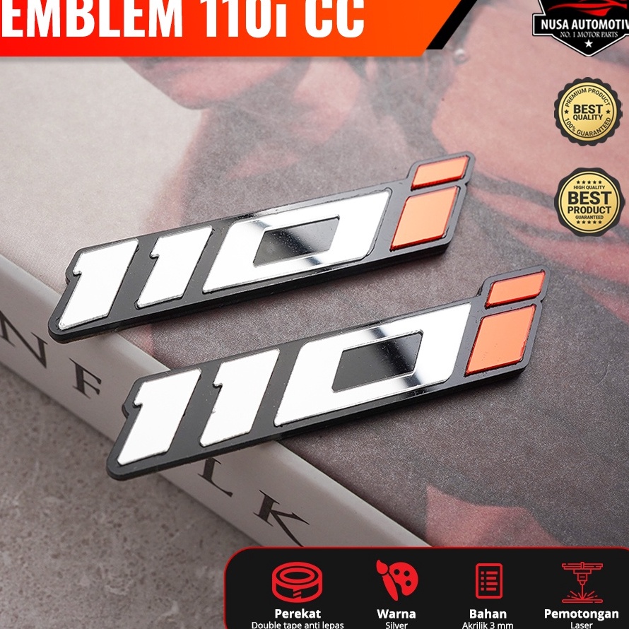 [CT/F> 2PCS EMBLEM CC KECIL MOTOR UNIVERSAL VARIO BEAT NMAX ADV 110/110I/125/125i/155/155i/160/250 E