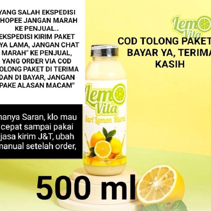 

VTPL7331 Terlaku.../ Sari lemon fresh Lemovita 500ml jus diet detoks alami