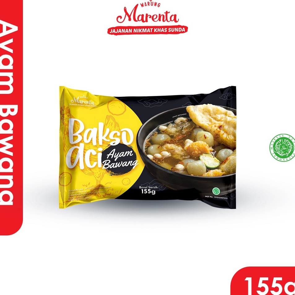 

Bestseller Marenta Instan Baso Aci Ayam Bawang [155g] Ready