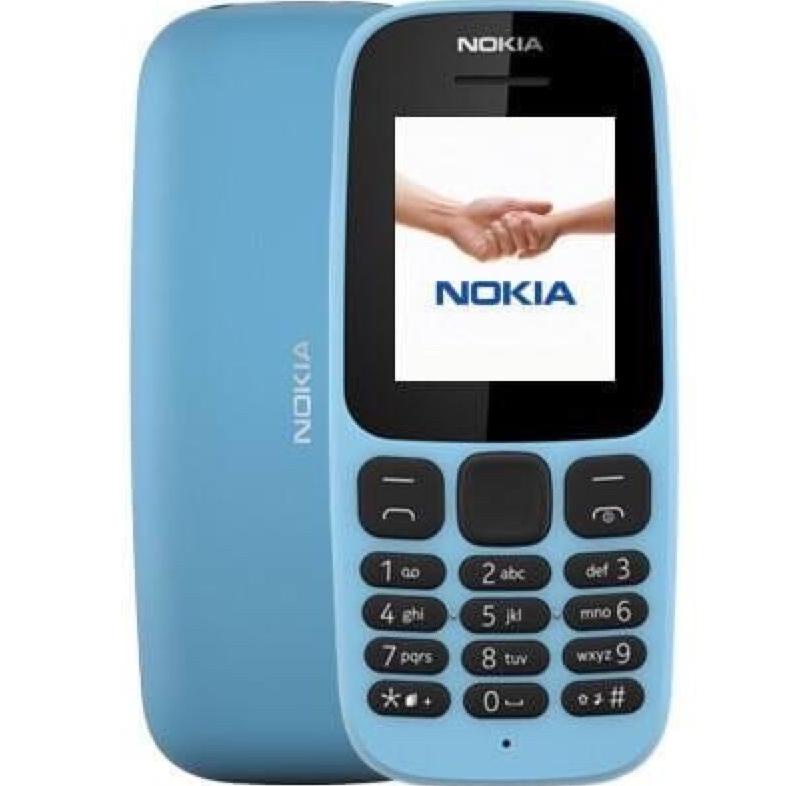 HARI INI HP NOKIA 105 2017 NEW MOBILE PHONE DUAL SIM HITAM-BIRU-PUTIH
