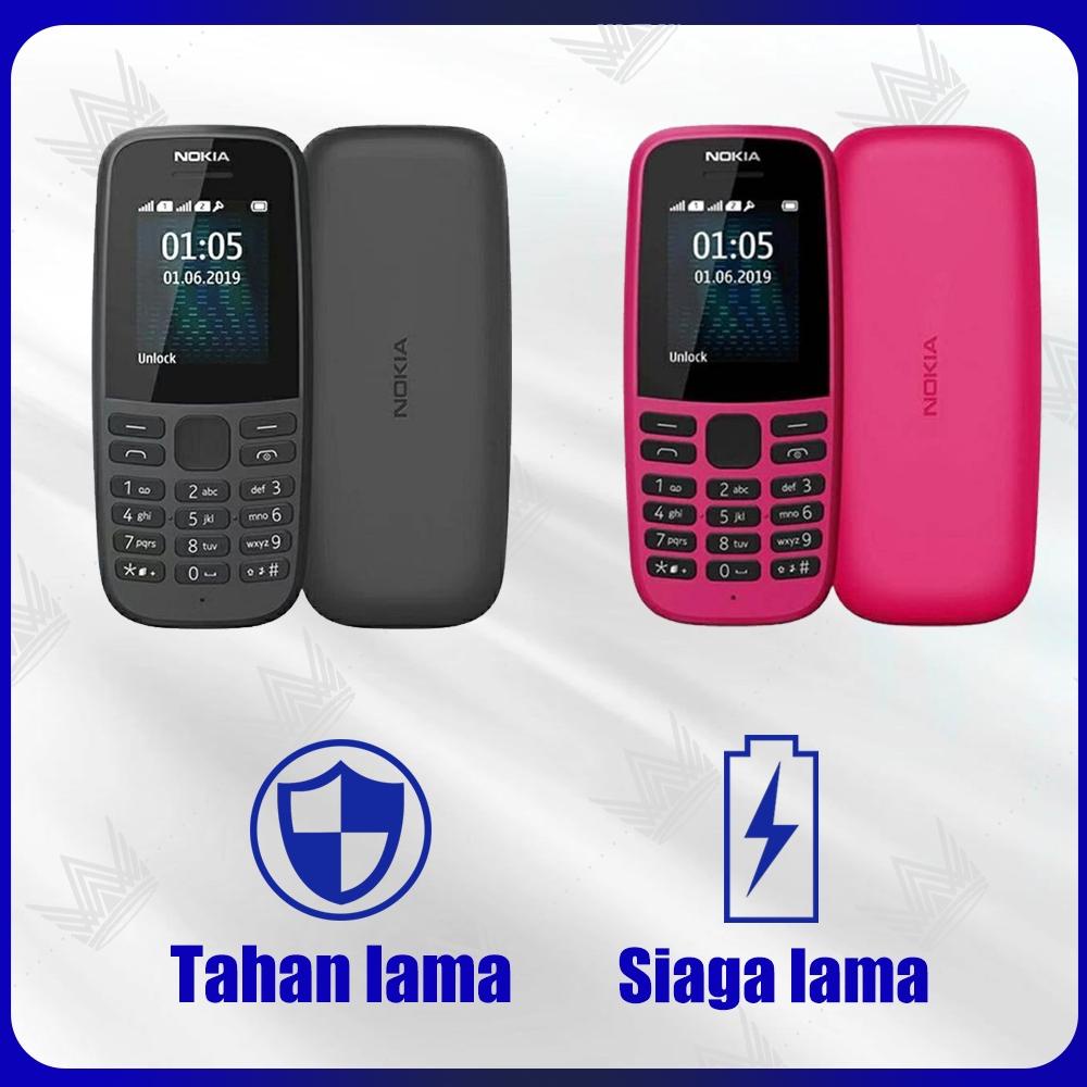 SIAP KIRIM GARANSI RESMI TRE NOKIA 105 2019 DUAL SIM BAGUS MULUS JADUL MURAH HANDPHONE BAHASA INDONE