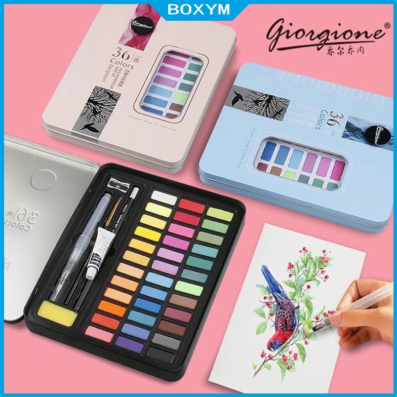 

Miliki Segera Giorgione Watercolor Set 36/48 Pearlescent Starry Colors Alat Cat Air Set Cat Air Padat MZQ