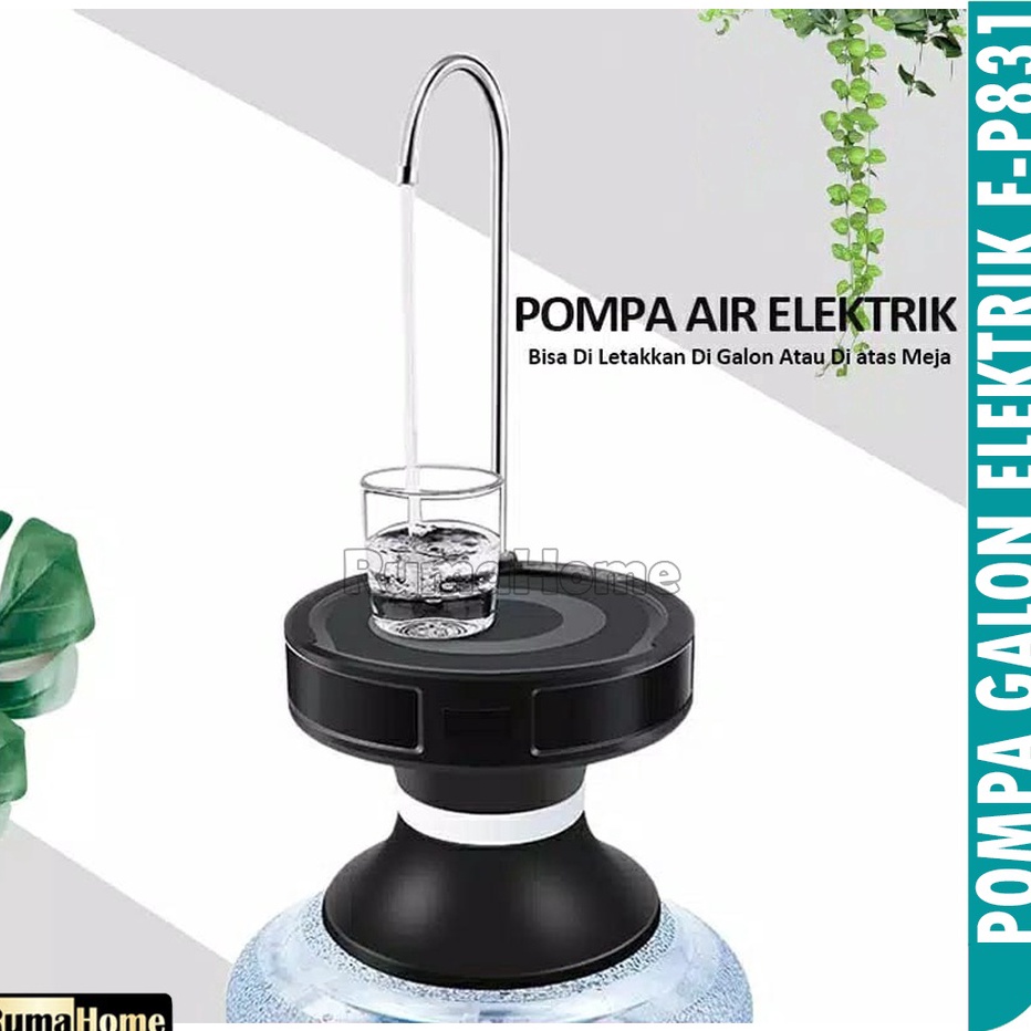 Stok terbatas - Pompa Galon baki Elektrik F-P831 Rechargeable Water Dispenser Electric Pump Automatic.