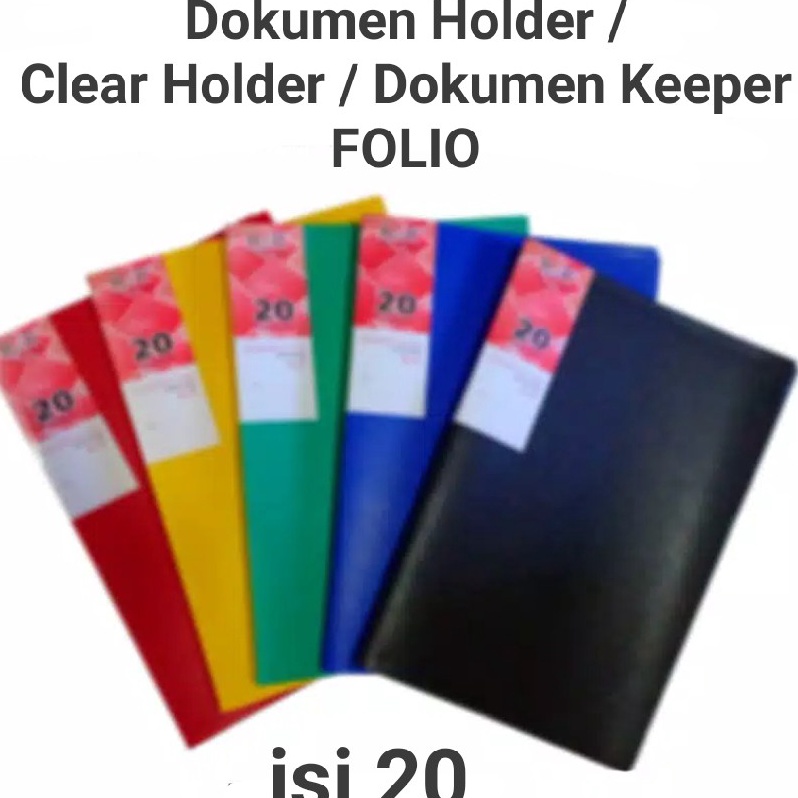 

JSKS4552 XG34448 MAP DOKUMEN HOLDER ISI 20 POCKET / DOKUMEN KEEPER / CLEAR HOLDER / DISPLAY BOOK FOLIO