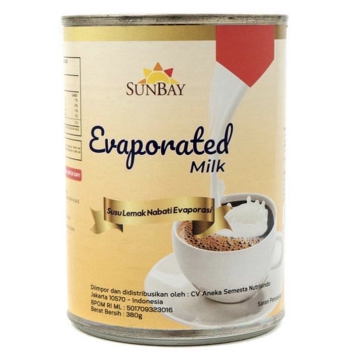 

XLFF2296 TEBUS MURAH Sunbay Susu Evaporasi 380gr / Sunbay Evaporated Milk 380gr