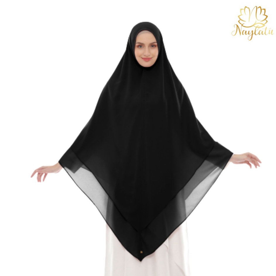 ➠☇☆✶ NAYLATU - Jilbab Hijab Khimar Nonpad Ansaria Ceruty Babydoll Ori Naylatu Harga Promo