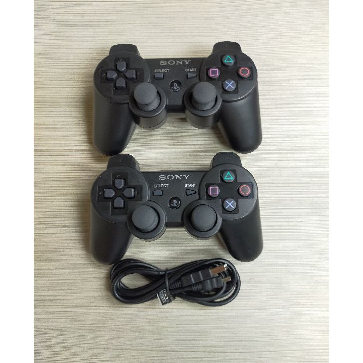 HV Paket 2 Pcs Stik PS3 Wireless OP Ori Pabrik + 1 Pcs Kabel USB Charger Stik PS3 ✷ ✡ '