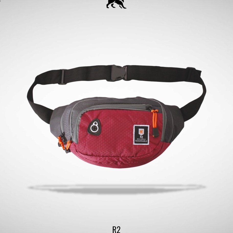 ➩↓✮≛ TAS SELEMPANG PRIA 2 RESLETING TAS OLAHRAGA TAS PINGGANG PRIA TAS WAISTBAG WATERPROOF PRIA R2 H
