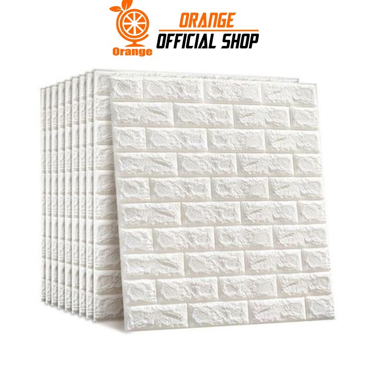 Ready Orange Official Shop Paket 10 Lembar Wallpaper 3D Modern Foam Batu Bata Wallstiker Wallpaper D