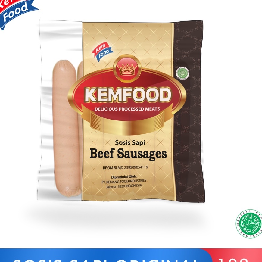 

RJGP7632 (V44859) Kemfood Sosis Sapi Original - 198 gr